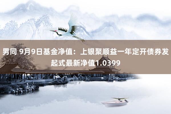 男同 9月9日基金净值：上银聚顺益一年定开债券发起式最新净值1.0399