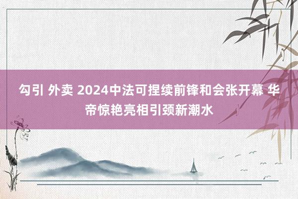 勾引 外卖 2024中法可捏续前锋和会张开幕 华帝惊艳亮相引颈新潮水