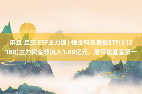 麻豆 足交 ETF主力榜 | 恒生科技指数ETF(513180)主力资金净流入1.60亿元，居可比基金第一