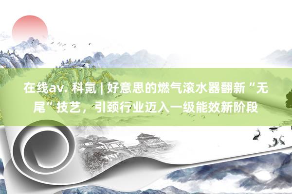 在线av. 科氪 | 好意思的燃气滚水器翻新“无尾”技艺，引颈行业迈入一级能效新阶段