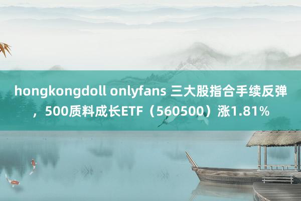 hongkongdoll onlyfans 三大股指合手续反弹，500质料成长ETF（560500）涨1.81%