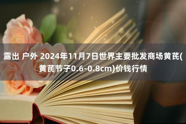 露出 户外 2024年11月7日世界主要批发商场黄芪(黄芪节子0.6-0.8cm)价钱行情